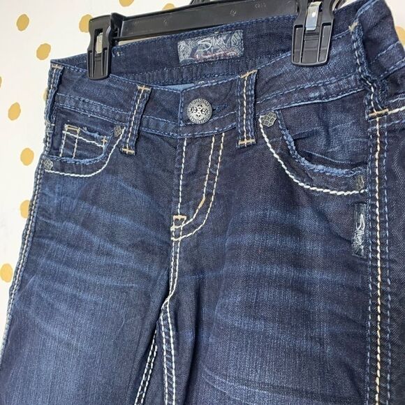 Silver Jeans Frances 18” Low Rise Bootcut Jeans 25 - Picture 2 of 7